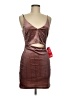 Speechless Metallic Burgundy Cocktail Dress Size M - photo 1