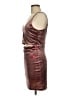 Speechless Metallic Burgundy Cocktail Dress Size M - photo 5