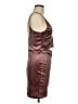 Speechless Metallic Burgundy Cocktail Dress Size M - photo 4