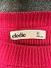 Elodie Solid Pink Pullover Sweater Size L - photo 7