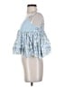 Aeropostale 100% Polyester Blue Sleeveless Blouse Size XS - photo 5