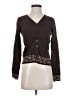 Finity Brown Long Sleeve Blouse Size S - photo 1