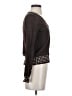 Finity Brown Long Sleeve Blouse Size S - photo 4