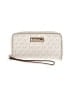 MICHAEL Michael Kors 100% Coated Canvas Ivory Tan Wristlet One size - photo 1