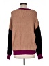 Express Color Block Brown Pullover Sweater Size L - photo 2