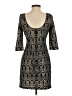 BCX 100% Polyester Paisley Black Cocktail Dress Size 3 - photo 2