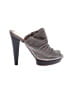 Unbranded 100% Leather Gray Heels Size 5 - photo 1
