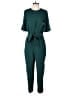 H&M 100% Polyester Solid Green Jumpsuit Size 8 - photo 1