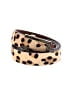 Chico's 100% Leather Animal Print Tan Leather Belt Size M - photo 1