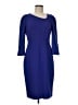 Classiques Entier Solid Blue Cocktail Dress Size 8 - photo 1