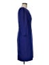 Classiques Entier Solid Blue Cocktail Dress Size 8 - photo 4