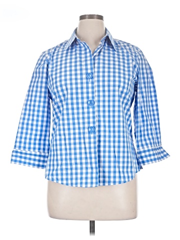 Foxcroft 3/4 Sleeve Button-Down Shirt (view 1)