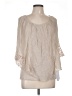 AB Studio Tan 3/4 Sleeve Blouse Size L - photo 1