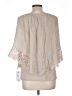 AB Studio Tan 3/4 Sleeve Blouse Size L - photo 2