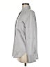 Vince. Metallic Silver Long Sleeve Button-Down Shirt Size M - photo 5