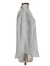 Vince. Metallic Silver Long Sleeve Button-Down Shirt Size M - photo 4