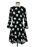 JOA 100% Polyester Floral Black Casual Dress Size XS - photo 1