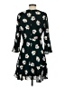 JOA 100% Polyester Floral Black Casual Dress Size XS - photo 2