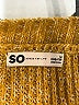 SO Tweed Gold Pullover Sweater Size M - photo 7