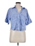 Zara Blue Short Sleeve Blouse Size M - photo 1