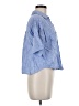 Zara Blue Short Sleeve Blouse Size M - photo 4
