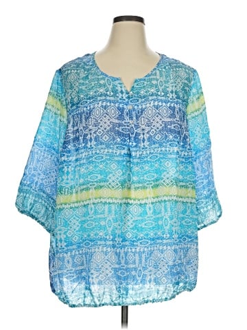 Catherines 3/4 Sleeve Blouse (view 1)