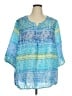 Catherines Blue 3/4 Sleeve Blouse Size 1X - photo 1