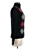 Apt. 9 100% Cashmere Argyle Black Cashmere Pullover Sweater Size M - photo 4