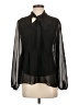1.State 100% Polyester Black Long Sleeve Blouse Size S - photo 1