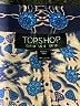 Topshop 100% Polyester Print Blue Casual Pants Size 6 - photo 7