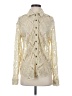 Free People 100% Polyester Ivory Long Sleeve Blouse Size S - photo 1