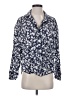 Old Navy Floral Blue Long Sleeve Button-Down Shirt Size S - photo 1
