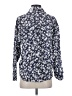 Old Navy Floral Blue Long Sleeve Button-Down Shirt Size S - photo 2
