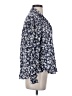 Old Navy Floral Blue Long Sleeve Button-Down Shirt Size S - photo 4