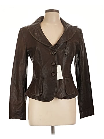 Armani Collezioni Leather Jacket (view 1)