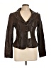 Armani Collezioni 100% Leather Brown Leather Jacket Size 10 - photo 1