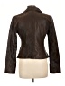 Armani Collezioni 100% Leather Brown Leather Jacket Size 10 - photo 2