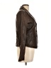Armani Collezioni 100% Leather Brown Leather Jacket Size 10 - photo 4