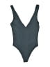 Babaton Solid Gray One Piece Swimsuit Size XS - photo 1
