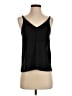 Topshop 100% Polyester Black Sleeveless Top Size 2 - photo 1