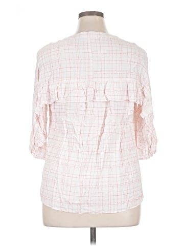 LC Lauren Conrad 3/4 Sleeve Blouse (view 2)