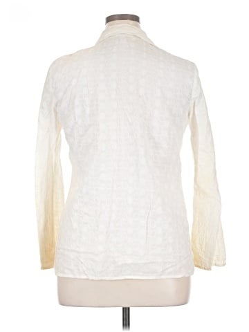 JM Collection Long Sleeve Button-Down Shirt (view 2)