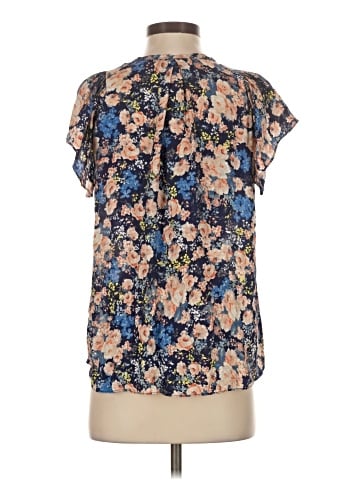 Rebecca Taylor Short Sleeve Silk Top (view 2)