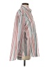 Gap 100% Cotton Stripes Silver Long Sleeve Button-Down Shirt Size S - photo 4