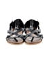 Journee Collection Print Black Silver Sandals Size 10 - photo 2