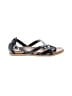 Journee Collection Print Black Silver Sandals Size 10 - photo 1