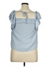 Monteau 100% Polyester Blue Sleeveless Blouse Size XL - photo 2