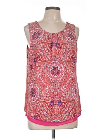 Rose + Olive Sleeveless Blouse (view 1)