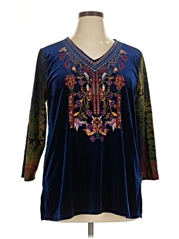 Calessa 3/4 Sleeve Blouse (view 1)