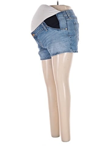 Isabel Maternity Denim Shorts (view 1)
